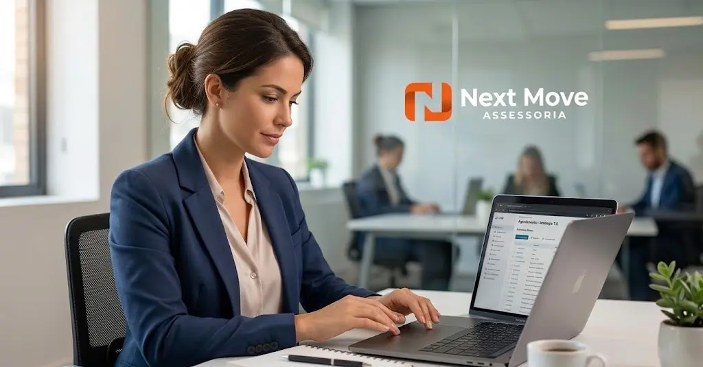 Equipe da Next fazendo o atendimento comercial